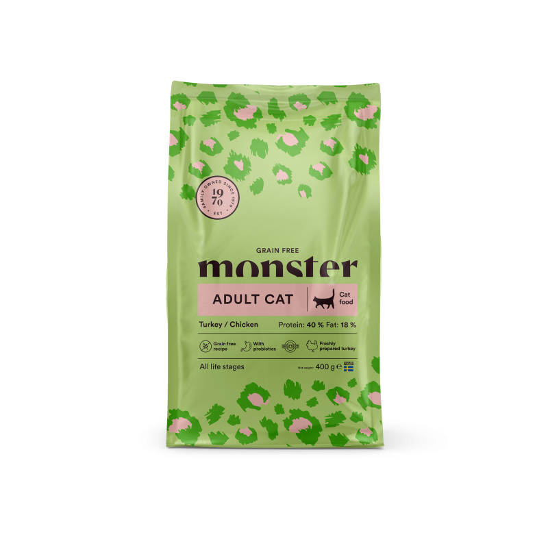 Monster Pet Food Cat Grain Free Adult Turkey/Chicken