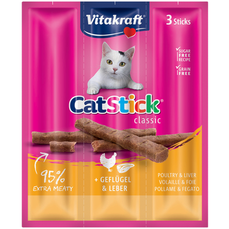 CatSticks Mini kylling/lever 6 g x 3 stk.