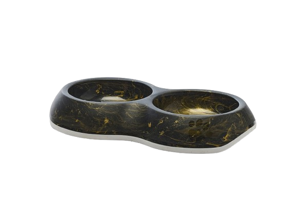 Delice Double Marble - Marmor svart gull