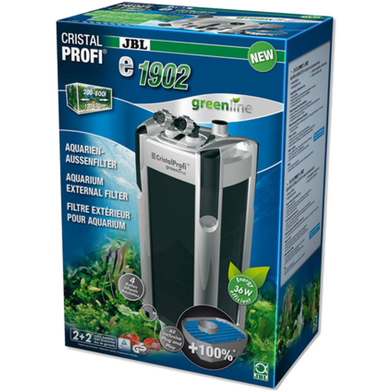 JBL CristalProfi e1902 Greenline External Filter 900L/h Gray 900 l/h