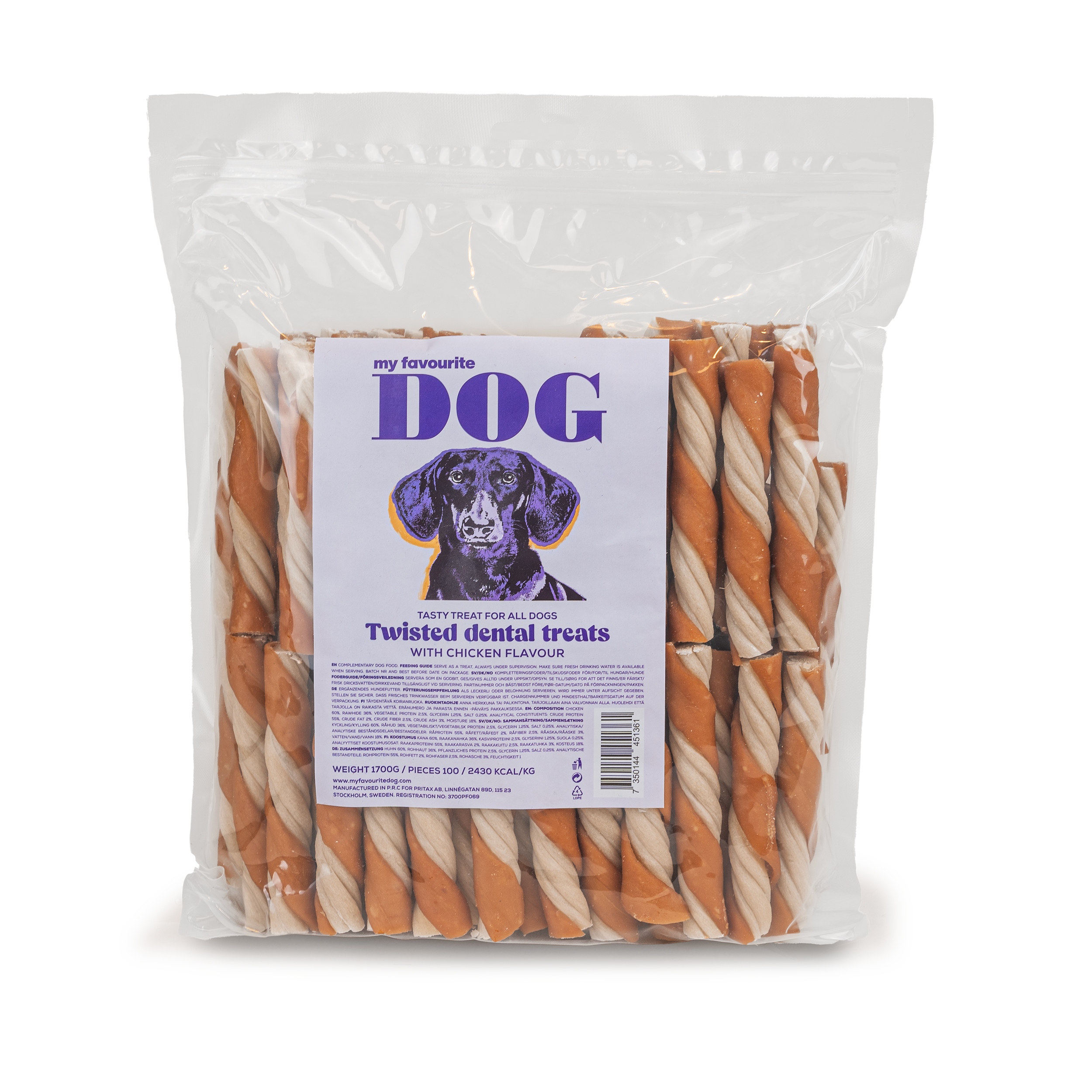 My favourite DOG Tandtvistet pinne, smak av kylling