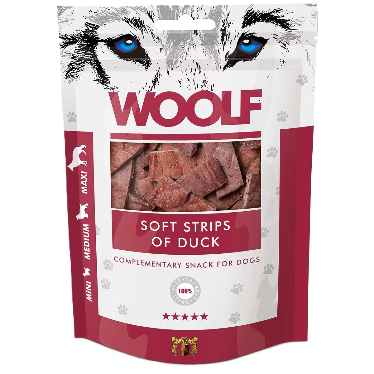 WOOLF Soft Strips of Duck 100g
