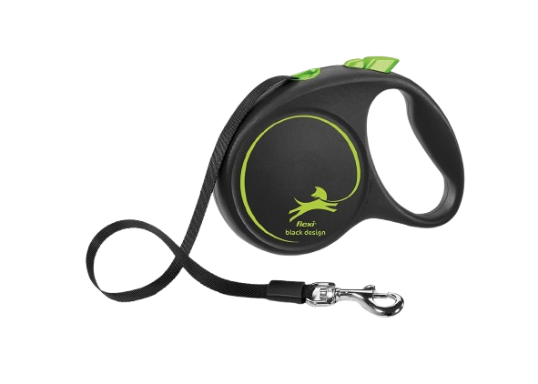 Flexi Rullebånd Svart Design Tape Grønn