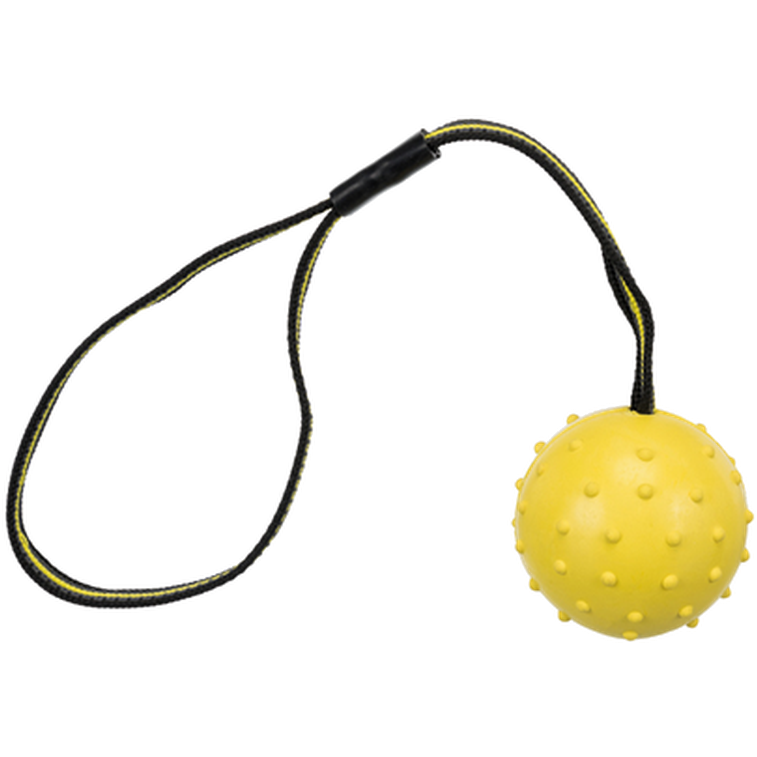 Trixie Sportsball med stropp i naturgummi 6 cm/35 cm
