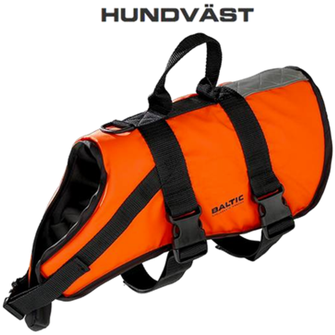 Hundevest Pluto Flytevest Oransje Medium 8-15 kg