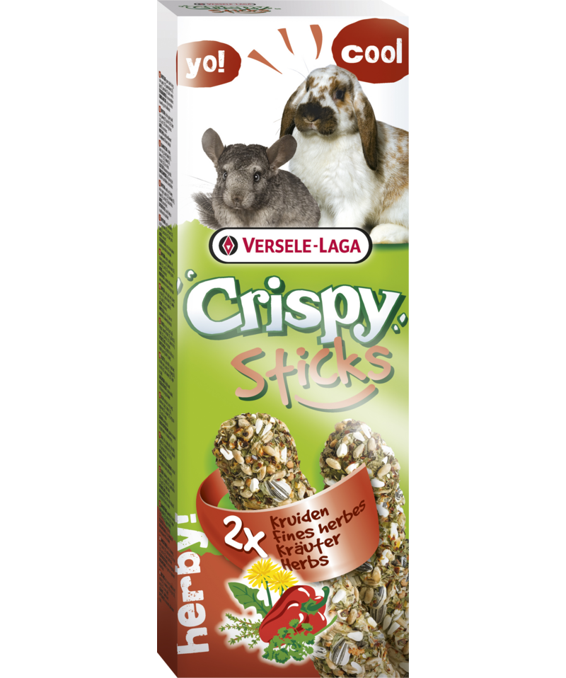 CrispySticks Kanin-Marsvin Urter 2-pk.
