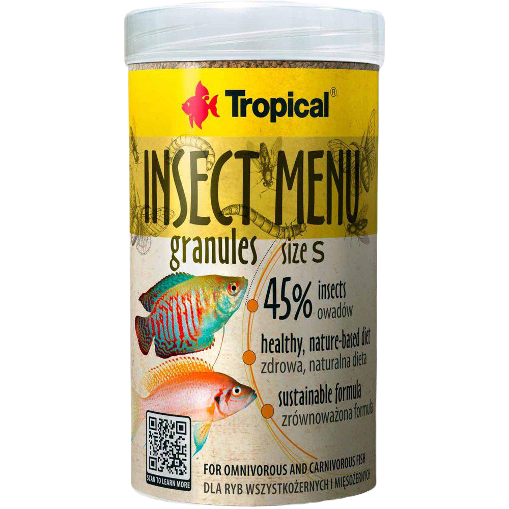 Tropical - Insect Menu Granulat S 250 ml - Fisk - FôrPetXL