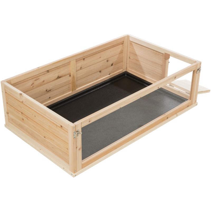 Trixie Innendørs løpegård for små kjæledyr Tre/Plast Brun 100 x 60 cm