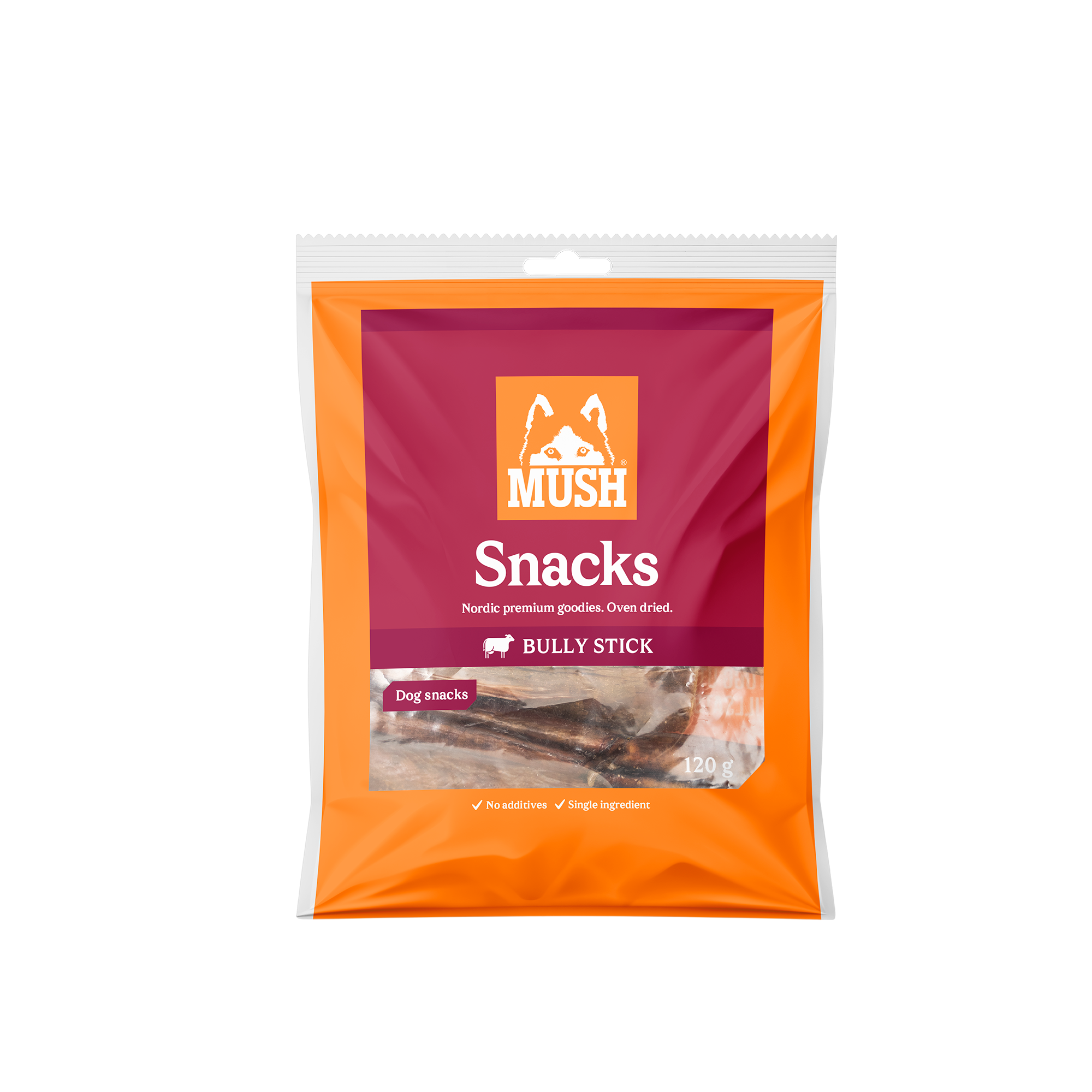 Mush Mush Snacks Oksemuskel 120 g