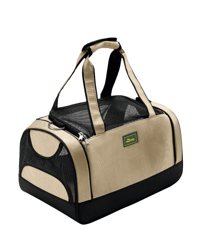 Hunter Dog & Cat Carrier Bag Portland Tan/Black 40x25x25cm