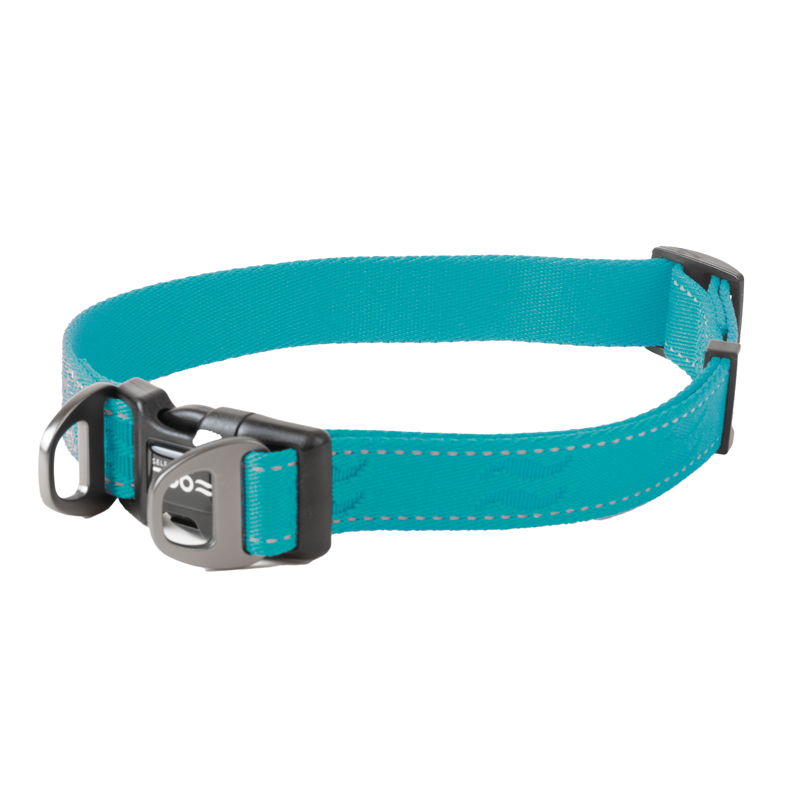 Hundehalsbånd Rufus justerbart, 25mmx38-66cm, Turkis