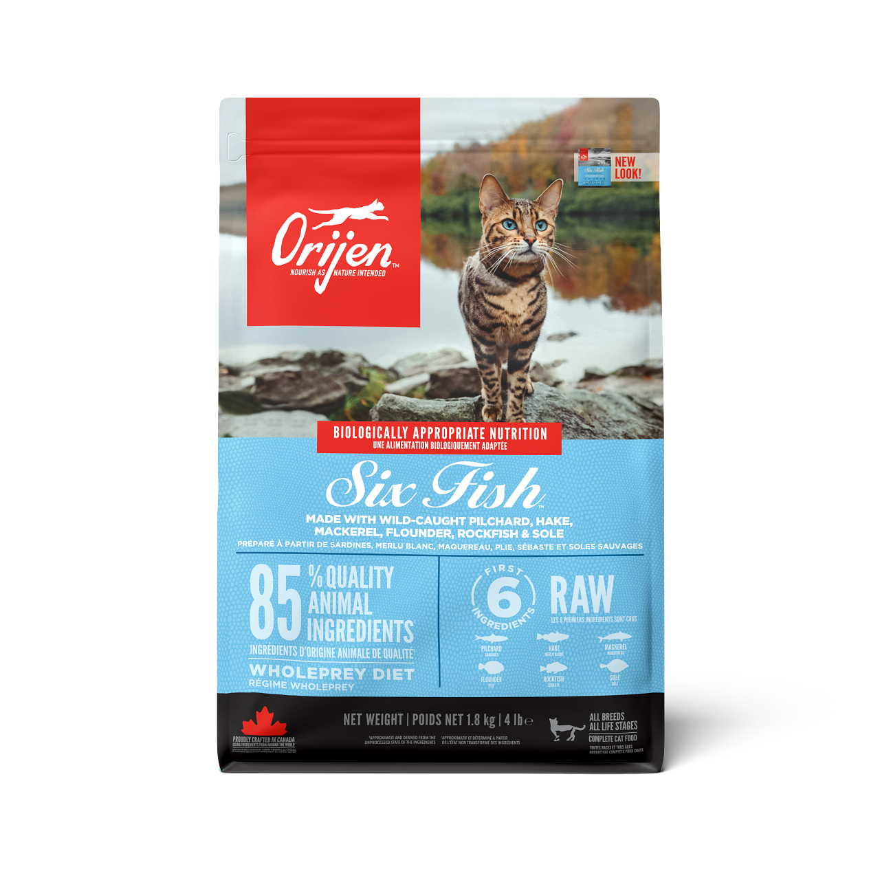 Cat Six Fish Grain Free - tørrfôr til katter 1,8 kg
