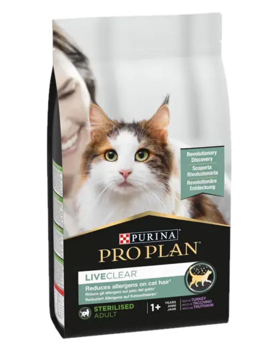 Purina Pro Plan Cat Liveclear Sterilisert kalkun 2,8 kg