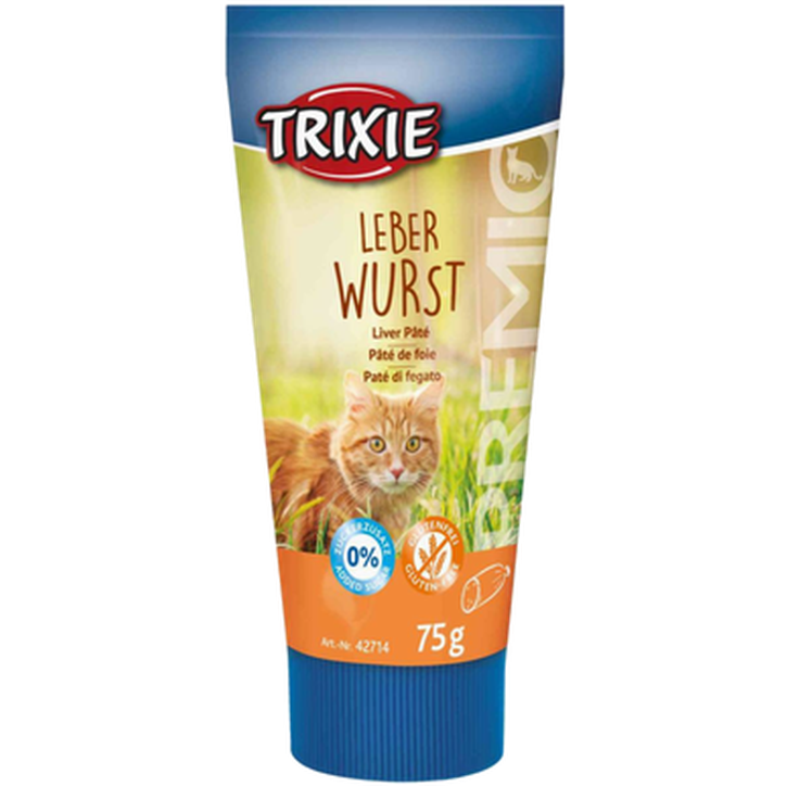 Trixie Premio Cat Liver Paté - Kattegodbit i tube Blå 75g