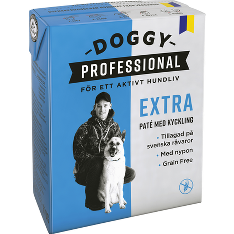 Doggy Professional - Paté Extra 370 g x 16 - Hund - Hundefôr - VåtfôrPetXL