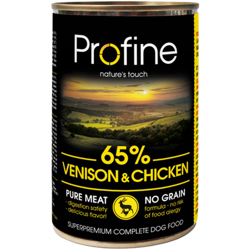 Våtfôrbokser til hund 65 % vilt og kylling 400 g