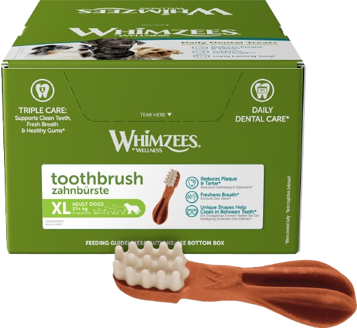 Whimzees Tannbørste Veggie Xlarge x 18